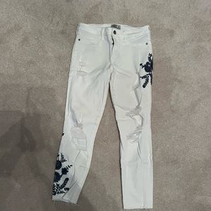 Abercrombie & Fitch White Detail Jeans